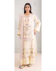 3-PC unstitched Printed Lawn By Zellbury | 0345