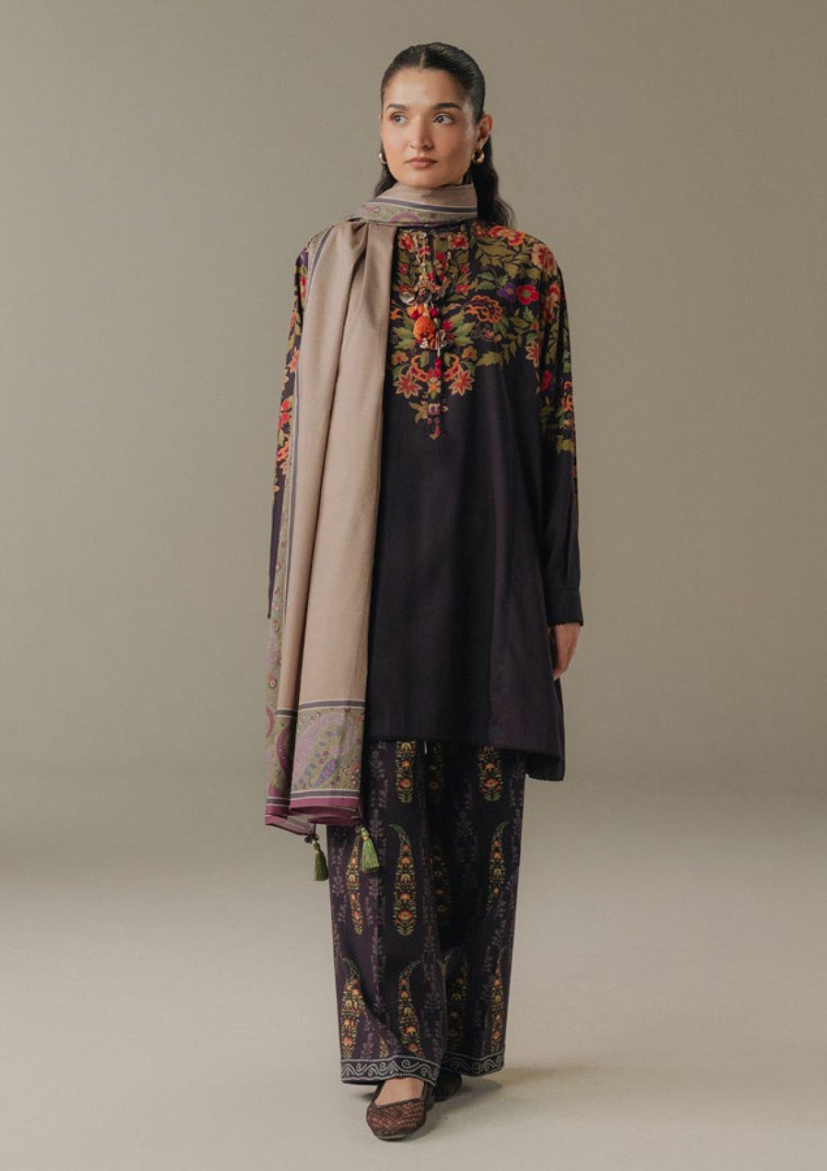 3-PC Unstitched Digital printed Linen Amber Days By Zara Shahjahan | 10B