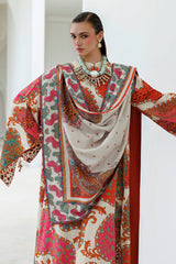 Digital Printed Viscose Silk Shirt & Trouser  by Baroque