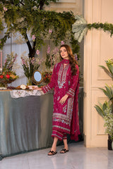 Unstitched 3-PC Embroidered Lawn Vital Collection By Sobia Nazir - VT25-7B