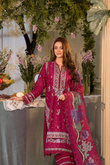 Unstitched 3-PC Embroidered Lawn Vital Collection By Sobia Nazir - VT25-7B