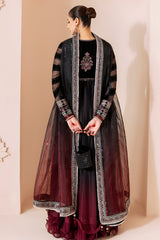 3-PC Unstitched Embroidered Luxury Velvet By Jazmin | CVF D-10