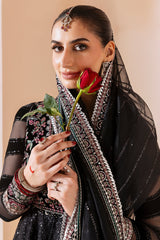 3-PC Unstitched Embroidered Luxury Velvet By Jazmin | CVF D-10