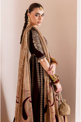 3-PC Unstitched Embroidered Luxury Velvet By Jazmin | CVF D-12