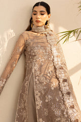 3-PC Unstitched Embroidered LU'ZELLA By Farasha | Misty Grace