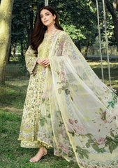 3-PC Unstitched DIgital Printed Chikankari Lawn By Elaf Premium | ERC-6A