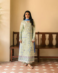 3-PC Unstitched Embroidered Lawn Aashiyana By Roheenaz | RNZ-07A