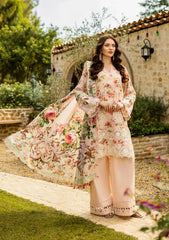 ELK-04B TRUE LOVE | 3Pc Unstitched Suit Lawn Collection Prints Chikankari By Elaf Premium