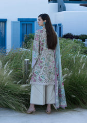 3-PC Unstitched Digital Printed Lawn Santorini By Elaf Premium | EPN-8B