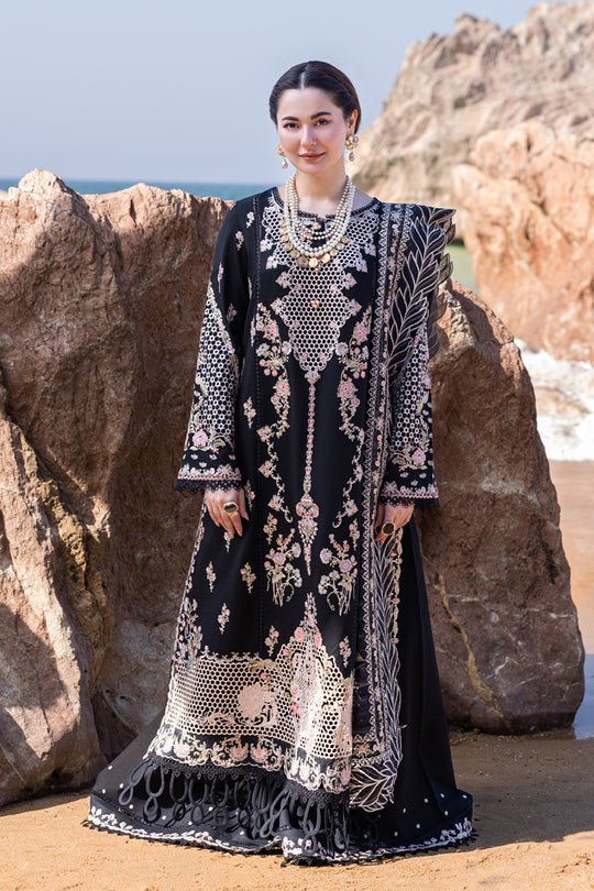 FP-14 RIMA | 3Pc Unstitched Luxury Lawn Collection Sahil Kinare By Qalamkar