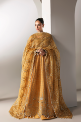 3-PC Unstitched Premium Raw Silk Embroidered Serein By Emaan Adeel | GOLDEN HOUR