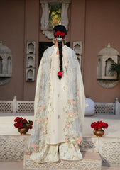 3-PC Unstitched Embroidered Lawn Ek Fasana By Kahf | KLB-2A NEELOFAR