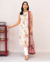 3-PC Unstitched Digital Printed Lawn Sheen Prints By Alizeh | AF-PL-6046-AVAIA