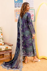 NSG-186 | 3Pc Unstitched Suit Embroidered Lawn Collection Gardenia By Nureh