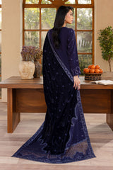 NE-124 | 3Pc Luxury Unstitched Velvet Shawl Collection Exclusive By Nureh