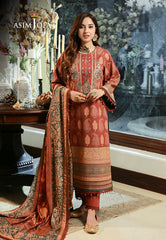 AJAW-05 - 3Piece - Winter Shawl By Asim Jofa