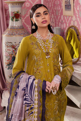 NS-111 | 3PC - Unstitched Maya Lawn Collection By Nureh