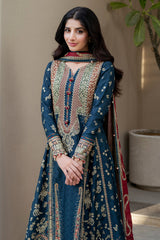 Unstitched 3-PC Shahkar Embroidered Luxury Lawn By Jazmin | SL25-D3
