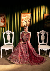 Formal Handwork Unstitched - 3 Piece Organza - Poly Net AMOUR By ELAF SERENADE