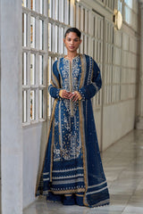 3-PC Unstitched Embroidered Lawn Luxury Lawn By Sobia Nazir | LEE26-8A