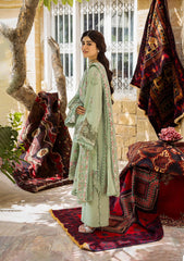 3-PC Unstitched Embroidered Karandi By Kahf Premium | KKH-09 CELESTIAL