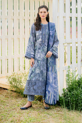 3-PC Unstitched Embroiderd Lawn By Baroque | UF-4219