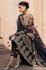 SL24-D1 | 3PC Unstitched Shahkaar Luxury Lawn By Jazmin