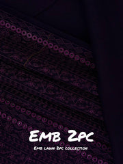 2-PC Unstitched Embroidered Lawn | Vol 1