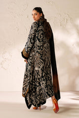 3-PC Unstitched Embroidered Viscose Silk By Baroque | UF-4289