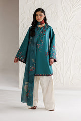 3-PC Unstitched Embroidered Exclusive Lawn By Iznik | UE-688