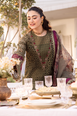 NKG-10 | 3PC Unstitched Embroidered Lawn Nani Ka Ghar By Iznik Fashion