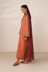 3-PC Unstitched Embroidered Exclusive Lawn By Iznik | UE-604