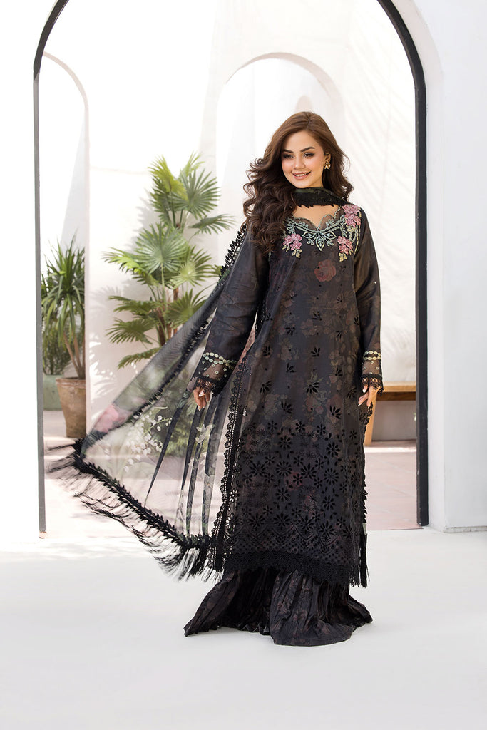 Unstitched 3-PC Embroidered Lawn Vital Collection By Sobia Nazir - VT25-8A