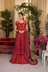 Unstitched 3-PC Embroidered Lawn Vital Collection By Sobia Nazir - VT25-8B