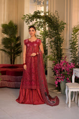 Unstitched 3-PC Embroidered Lawn Vital Collection By Sobia Nazir - VT25-8B