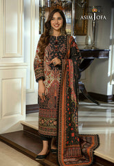 AJAW-02 - 3Piece - Winter Shawl By Asim Jofa