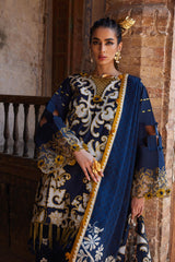 3-PC Unstitched Embroidered Luxury Lawn By Elan | SOLENE (EL25-03 B)
