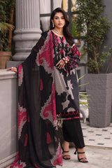 3-PC Charizma Combination Lawn Shirt with Printed Chiffon Dupatta CCS4-06