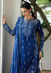 3-PC Unstitched Linen Embroidered Qline By Qalamkar | ECLIPSE