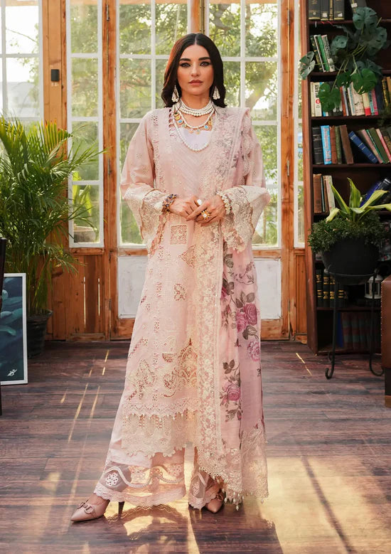 KLE-05B Coralyn | 3PC Unstitched Suit Luxury Lawn By Kahf Premium