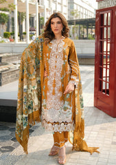 EPW-3A Sunkissed Meadows | 3Pc Unstitched Suit Winter Pashmina Shawl By Elaf Premium