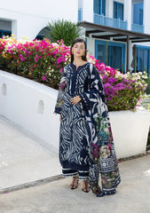 3-PC Unstitched Digital Printed Lawn Santorini By Elaf Premium | EPN-3A