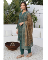 3-PC Stitched Digital Printed Lawn Marina By Tawakkal Fabrics | D-4623