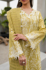 JK-02 MELIS | 3Pc Unstitched Qline Lawn Collection By Qalamkar