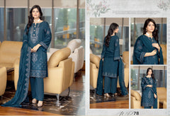 WP 78 Unstitched Resham Luxury Karandi - 3PC - Anmol By Wania