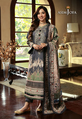 AJAW-06 - 3Piece - Winter Shawl By Asim Jofa