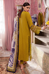 NS-111 | 3PC - Unstitched Maya Lawn Collection By Nureh