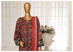 Stitched 3-PC Festive Embroidered Lawn Collection By SADABAHAR - D-03