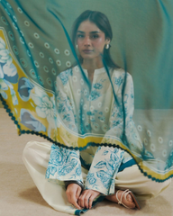 3-PC Unstitched Digital Prints Coco By Zara Shahjahan | Riya-2A