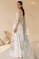 3-PC Unstitched Embroidered LU'ZELLA By Farasha | Moonlight Mist